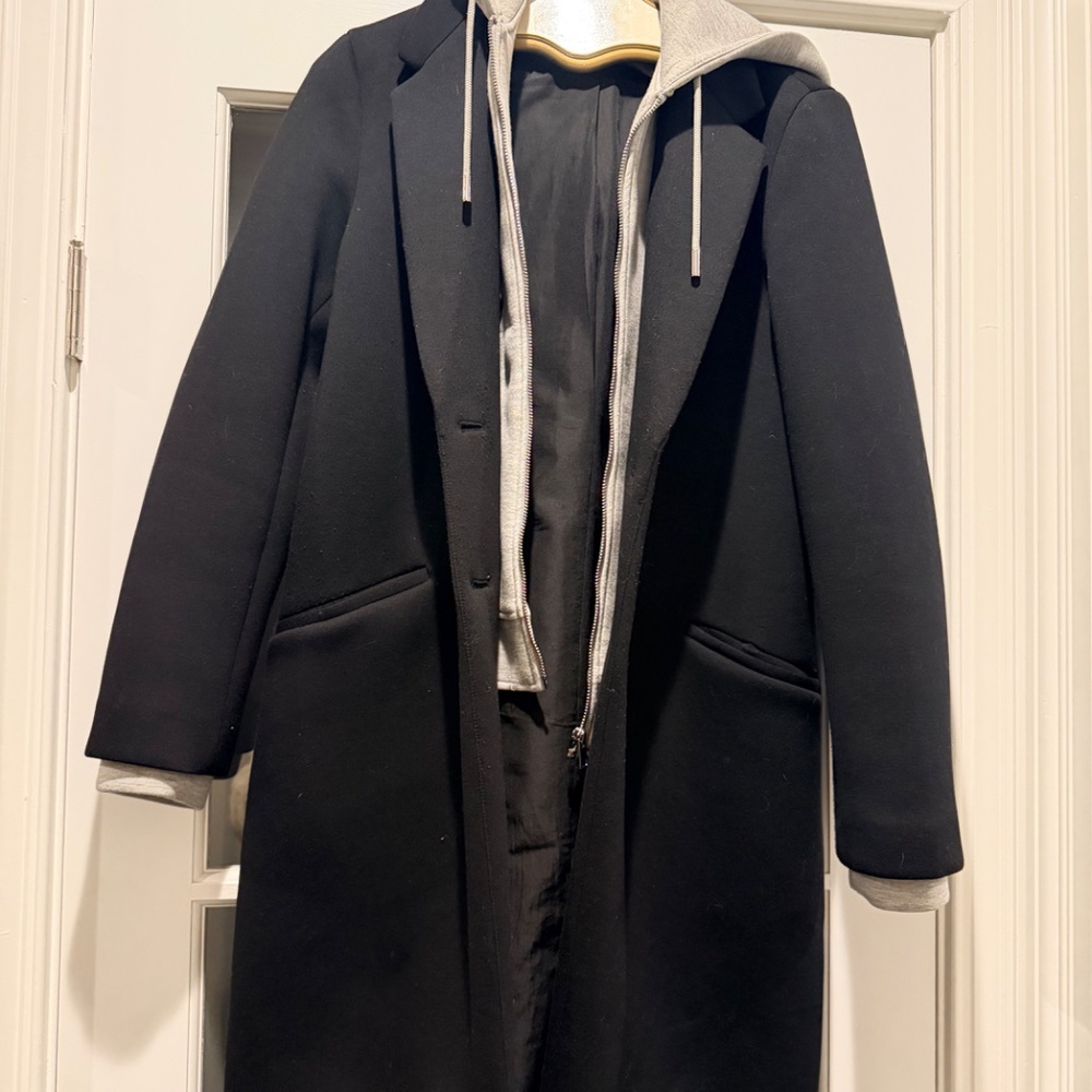 Zara Hooded Combination Coat with removable hood - Picture 11 of 11